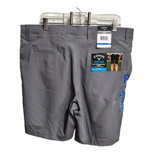 Callaway Black and White Checkered Stretch Shorts